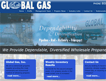 Tablet Screenshot of globalgas.com